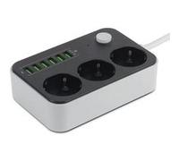 Multiprise caméra espion Wifi 3 prises 6 ports USB HD 4K Wi-Fi