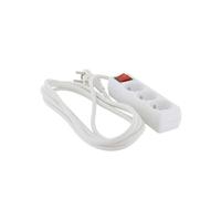 Chacon Bloc multiprise 48015 3 prises 16 A avec interrupteur – 3 m – Blanc