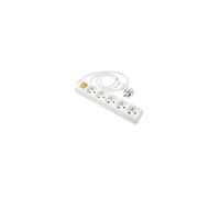 Expert Line Multiprise électrique Bloc 5 prises avec interrupteur Protection enfant 16A 3G1mm² Blanc