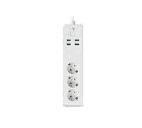 Nedis Multiprise SmartLife Wi‑Fi – 3x CEE 7/3 + 4x USB – 16 A 3680 W – 1,80 m – Android/iOS – Blanc