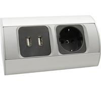 multiprise d'angle 2x, 1x prise 230V & 2x prise USB