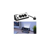 Multiprise dangle 3 prises avec 2 ports USB et veilleuse LED [Revolt]