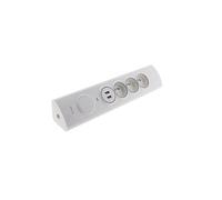 Otio Multiprise d'angle 3P 16A + 1P 16A latérale 2 USB Parafoudre à câbler Blanc