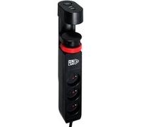 Onlan Multiprise sous table Power Desk Station - 3 prises - Noir