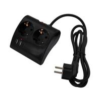 Ewent Multiprise de bureau EW3871 2 USB-A / 1 USB-C 1,5 m Noire