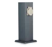 Multiprise De Jardin 2 Prises IP44 Extérieur Gris Foncé V-TAC VT-1155-1