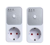 Multiprise de protection contre les surtensions 2 pièces protection contre les surtensions prise protection de tension prise stabilisateur automatique électrique for commutateur de réfrigérateur