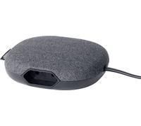 Brennenstuhl Multiprise USB 1150020010 avec surface textile, fiche plate noir/anthracite
