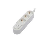 Chacon Multiprise Design Schuko 3x16A 0,5 m Blanc