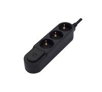 Chacon Multiprise Design Schuko 3x16A – 1,5 m – Noir