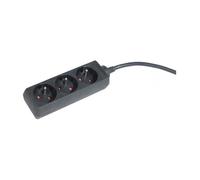Dexlan Multiprise 3 prises 0,8 m Noir