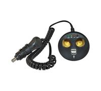 Multiprise double 12 et 24V avec 2 prises USB