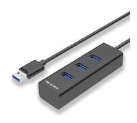 Multiprise Electrique LUNAVO Concentrateur USB 4 Ports hub USB pour Ordinateur 4 Ports répartiteur 1 vers 4 30 cm de Long Noir