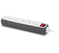Multiprise Essentielb Silicone Gris 5 Prises - 16A