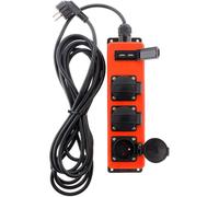 Zenitech Multiprise étanche 3 prises 16A 2P+T avec USB