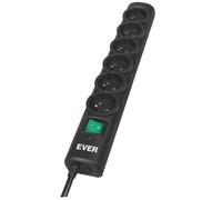 ever multiprise optima 5 m 6 prises electriques avec changer