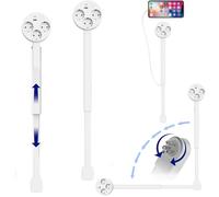 Multiprise Extensible Derriere Meuble, Prise Extensible Derriere Meuble, Rotatives à 180°,avec Ports USB-A,USB-C Et 2 Prises Secteur,Extensibles De 47 à 67 Cm (1, EU)