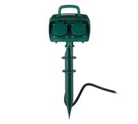 Multiprise Extérieure 2 Prises IP44 3500W Vert V-TAC VT-1112-3