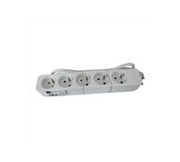 Multiprise filaire, 5 prises blanc, 1M, LEXMAN Blanc G