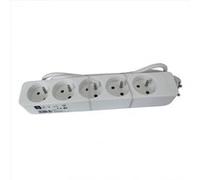 Multiprise filaire, 5 prises blanc, 1M,
