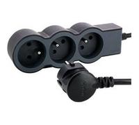 Legrand Multiprise FB 3x2P+T standard 1,5 m 1 mm² Noir