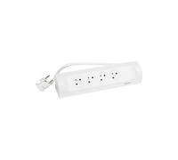 Legrand - Multiprise d'angle à câbler - 4 prises avec terre - Cordon 1 m - Blanc