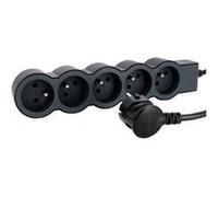 Multiprise LEGRAND FB 5X2P+T STANDARD 1.5M NOIR