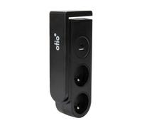 Otio - Bloc multiprise Gekko clipsable - 2 Prises + 2 Ports USB - Noir
