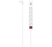 Multiprise Hama 00223183 blanc contact de protection 1 pc(s)