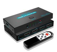 Multiprise Hdmi 4 Port Pour Tv, Switch Hdmi 4K Avec Telecommande, Hdmi Splitter 4K 60Hz, Repartiteur Hdmi 4 Entree 1 Sorties, Co