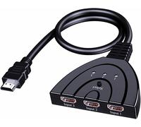 Multiprise Hdmi Commutateur - Sélecteur Splitter 3 Entrées Vers 1 Sortie Adaptateur Hdmi 1080P Ultra Performant Pour Pc, Ps4, Xbox, Lecteur Blu-Ray, Tv, Box Hdtv, Dvd[Z198]