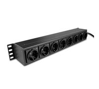 Multiprise Horizontale Rack 19" 1.5U, 8 Prises Schuko avec interrupteurs