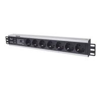Intellinet Multiprise 19 pouces 1.5U rack 7 prises – Protection surtension, cordon 3 m, Type allemand