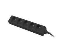 Multiprise - Lanberg 05E - 5 prises - câble cuivre 3 m - noir