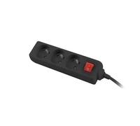 Multiprise - LANBERG - PS1-03E-0300-BK - 3 prises - 3m - Interrupteur intégré