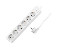 Multiprise - Logilink - Lps247 - 6 Sorties - 1,5 m - Blanc - Intérieur