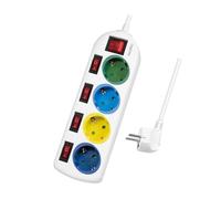 Multiprise - LOGILINK - Lps257 - 4 Sortie(s) CA - Câble 1,5 m - Intérieur - Blanc