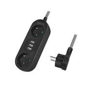 Multiprise - LogiLink - Lps262U - 2 Sortie(s) CA - 1,5 m - Intérieur - Noir