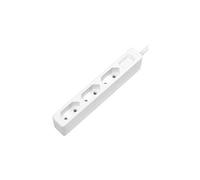 Multiprise LPS229 x3 blanc fiche avec contour