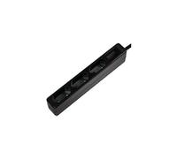 Multiprise LPS229B x3 noir fiche avec contour