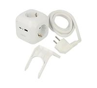 Multiprise LPS283U : prises de sécurité : 4 230VAC 16A blanc 1,4m LOGILINK