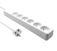 Multiprise MicroConnect 6 prises 5 m blanche 9SR36AA#ABY, MC-GRU0605DKW