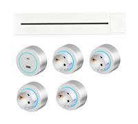 Multiprise Modulaire Sur Rail 8000 W, Multiprise De 40 À 100cm, Avec Prise Détachable Standard Européenne + USB + Type-C, Fixation Murale Avec Interrupteur, Pour Cuisines Et Bureaux White-50cm
