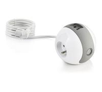 Multiprise Multimédia WATTBALL 2P 16A + 1P 6A + USB 2.1A - WATT&CO - Grise