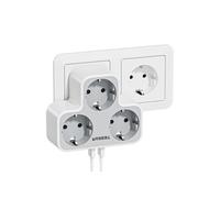 Multiprise Murale avec 3 Sortie AC Murale et 2 Port USB, Prise USB Multiple 3600W Convient aux Téléphones Portables, Maisons et Bureaux