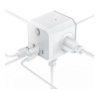 Multiprise Murale - Multiprise Compacte 3 Prises avec Ports USB de Recharge | Sorties Multiples - pour Appareils Électroniques Maison Bureau École Utilisation Intérieure