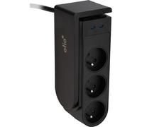 Otio – Bloc multiprise Gekko XL 5 prises + 2 USB‑C PD 20W 1,5 m Noir