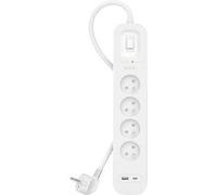 PARAFOUDRE 4 PRISES FR + 1 USB-C + 1 USB-A