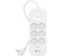 Belkin Parafoudre 6 prises FR + 2 USB