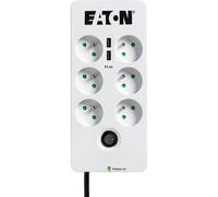 Multiprise parafoudre 6 prises Eaton Protection Box, 2 ports USB, 1,5 m